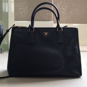 RESERVED!  Prada Saffiano Double Zip Medium Bag